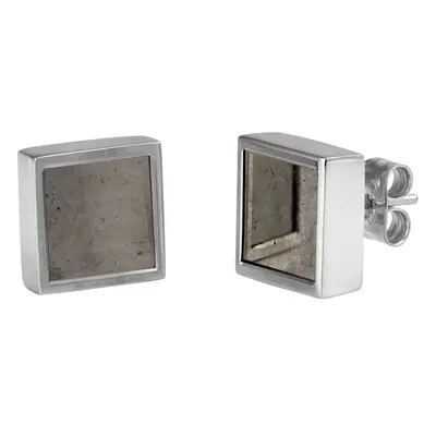 Mondrian Stud Earrings Pyrite