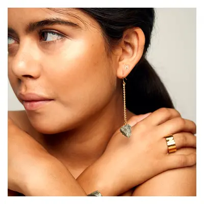 Signature Brushed Gold Earrings