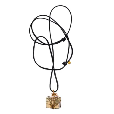 Bondage Pyrite Gold Pendant Necklace