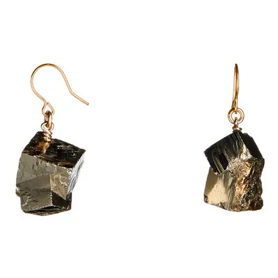 The Raw One Pyrite Crystal Earrings