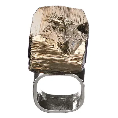 Roxx Pyrite Cube Ring