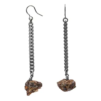 Keep Me Hanging Calcite Pyrite Earrings