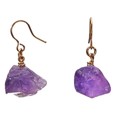 The Raw One Amethyst Earrings