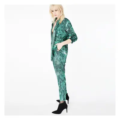 Ripley Malachite Silk Pants