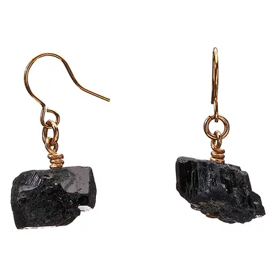 The Raw One Black Tourmaline Earrings