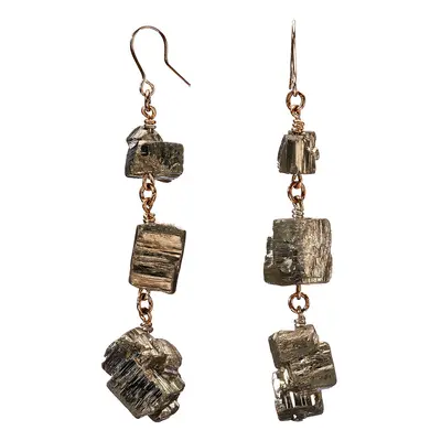 XXX Shiny Pyrite Earrings