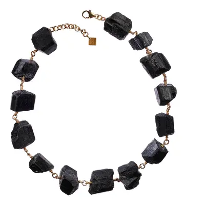 Not A Pearl Necklace Black Tourmaline