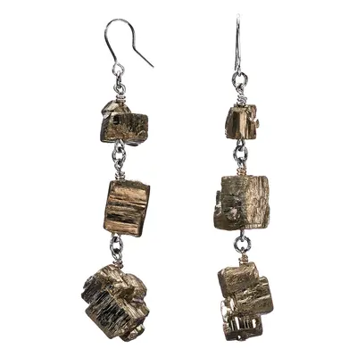 XXX Shiny Pyrite Earrings