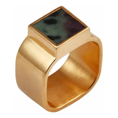 Mondrian Ring Ruby Zoisite