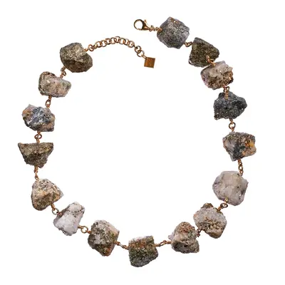 Not A Pearl Necklace Calcite Pyrite