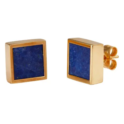 Mondrian Stud Earrings Lapis Lazuli