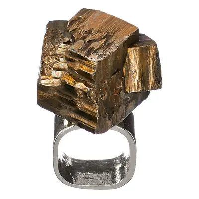 Roxx Pyrite Asymmetrical Ring