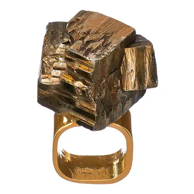 Roxx Pyrite Asymmetrical Ring