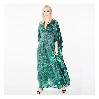 Dunaway Malachite Silk Kaftan