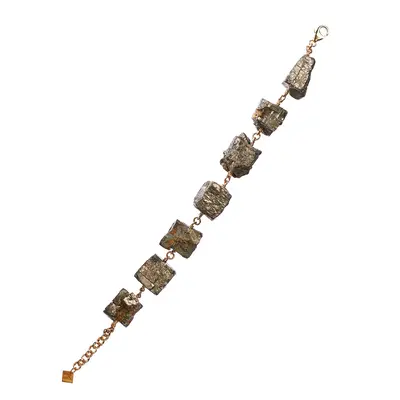 Not A Pearl Bracelet Pyrite