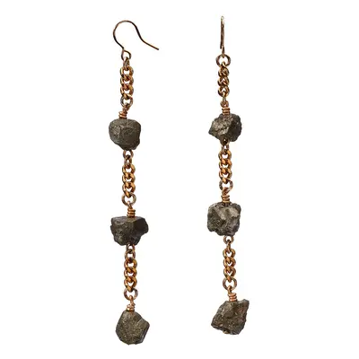 Longing Pyrite Earrings