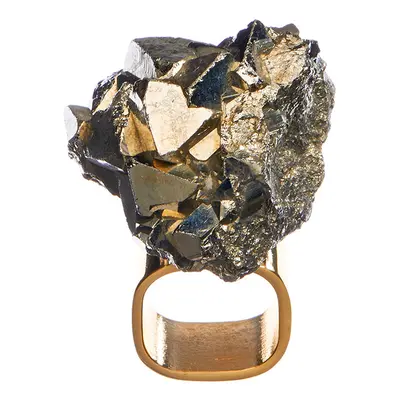 Roxx Pyrite Crystal Ring