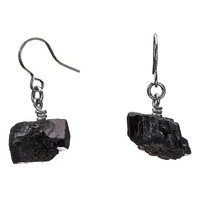 The Raw One Black Tourmaline Earrings