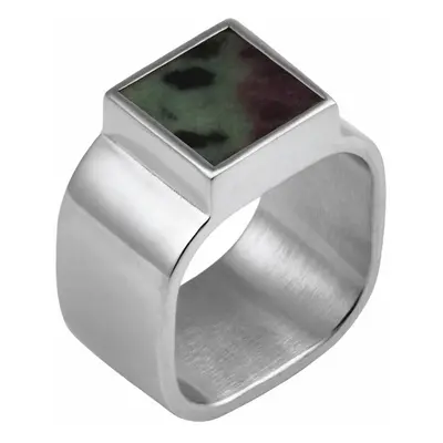 Mondrian Ring Ruby Zoisite