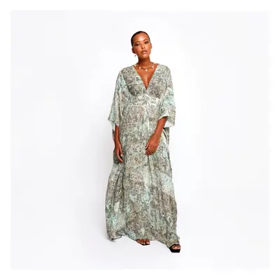 Dunaway Aqua Kaftan