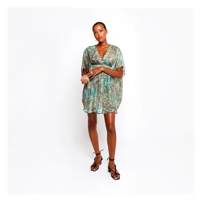 Joplin Aqua Short Kaftan