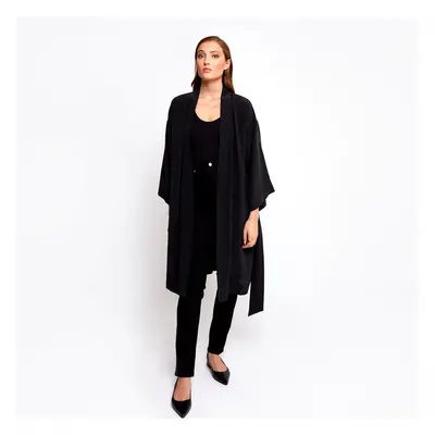 Rossellini Black Silk Kimono