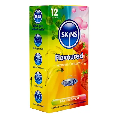 Skins Flavoured Condoms - 12 Pack