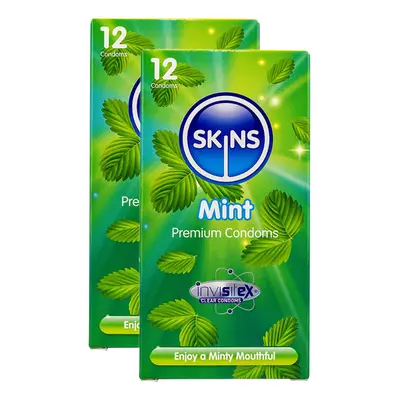 Skins Mint Condoms - 24 Pack