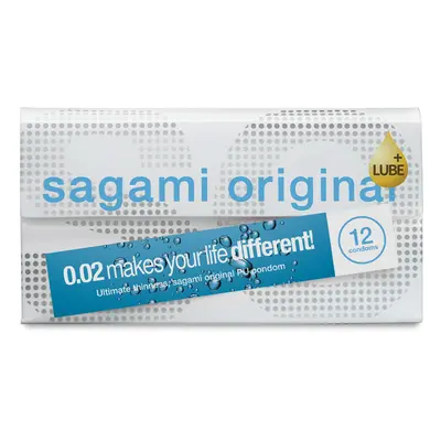 Sagami Original 0.02 Extra Lubricated Condoms - 12 Pack