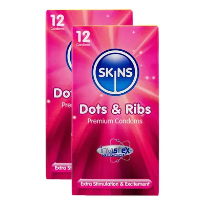 Skins Dots and Ribs Condoms - 24 Pack