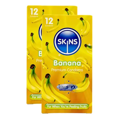 Skins Banana Condoms - 24 Pack