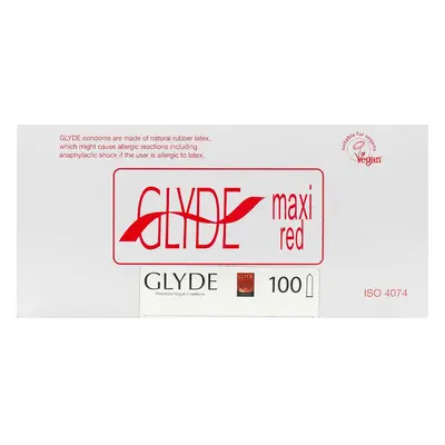 Glyde Maxi Red Condoms - 100 Pack