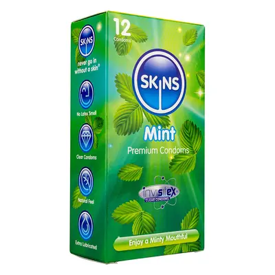 Skins Mint Condoms - 12 Pack