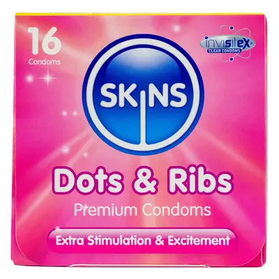 Skins Dots and Ribs Condoms - 16 Pack