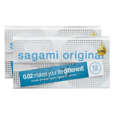 Sagami Original 0.02 Extra Lubricated Condoms - 24 Pack