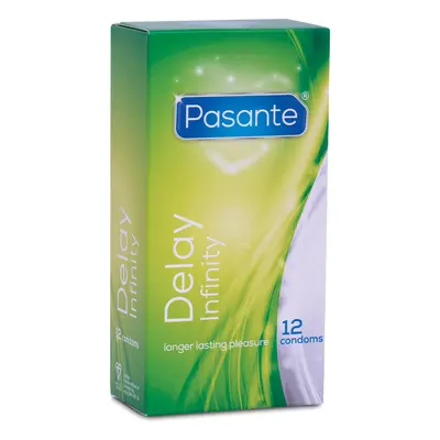 Pasante Delay Infinity Condoms - 12 Pack