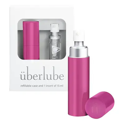 Uberlube Good-To-Go Traveler Refillable Case & 1 Refill (15ml) - Pink