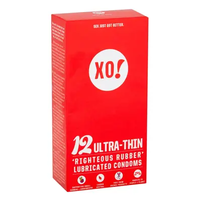 XO! Righteous Rubber Condoms Ultra-Thin - 12 Pack