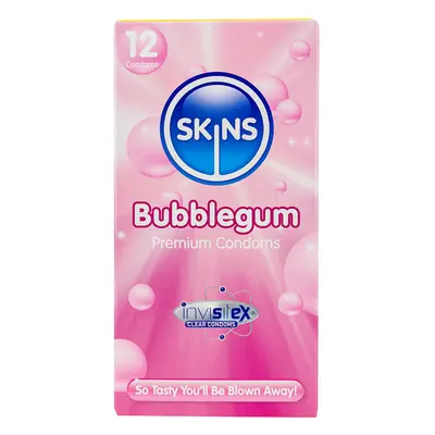 Skins Bubblegum Condoms - 12 Pack