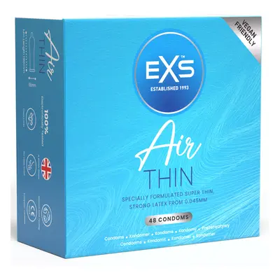 EXS Air Thin Condoms - 48 Pack. Ultra-Thin Condom, 0.045mm Thickness. Exceptionally Soft And Thi