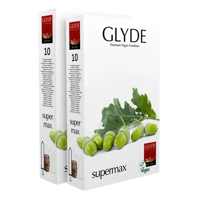 Glyde Supermax Condoms - 20 Pack