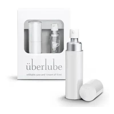 Uberlube Good-To-Go Traveler Refillable Case & 1 Refill (15ml) - White