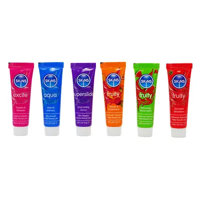 Skins Vital Lubes & Fruity Lubes (6 x 12ml Tubes)