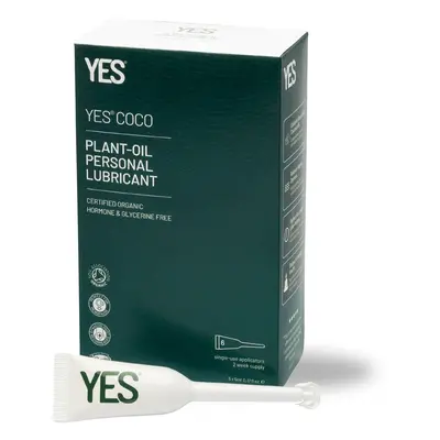 YES COCO Plant-Oil Lubricant Applicators (6 x 5ml)