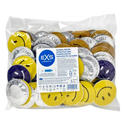 EXS Smiley Face Condoms - 100 Pack