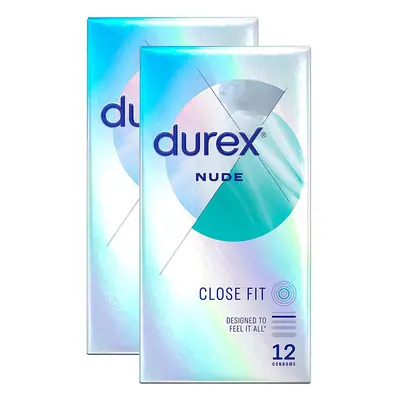 Durex Nude Close Fit Condoms - 24 Pack