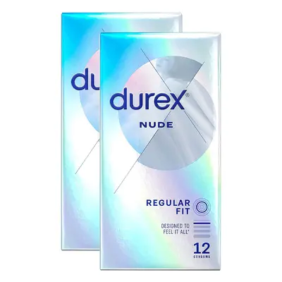 Durex Nude Regular Fit Condoms - 24 Pack