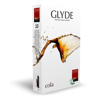 Glyde Cola Condoms - 10 Pack. Cola Flavoured. Regular Fit