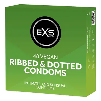 EXS Ribbed and Dotted Condoms - 48 Pack