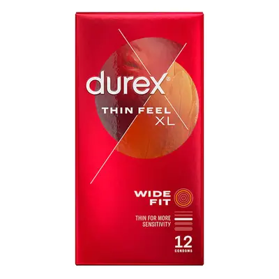 Durex Thin Feel XL Wide Fit Condoms - 12 Pack